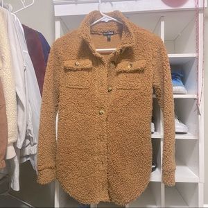 Fashion Nova Button Up Sherpa